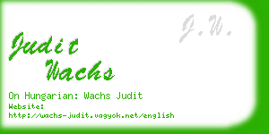 judit wachs business card